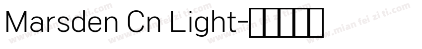 Marsden Cn Light字体转换